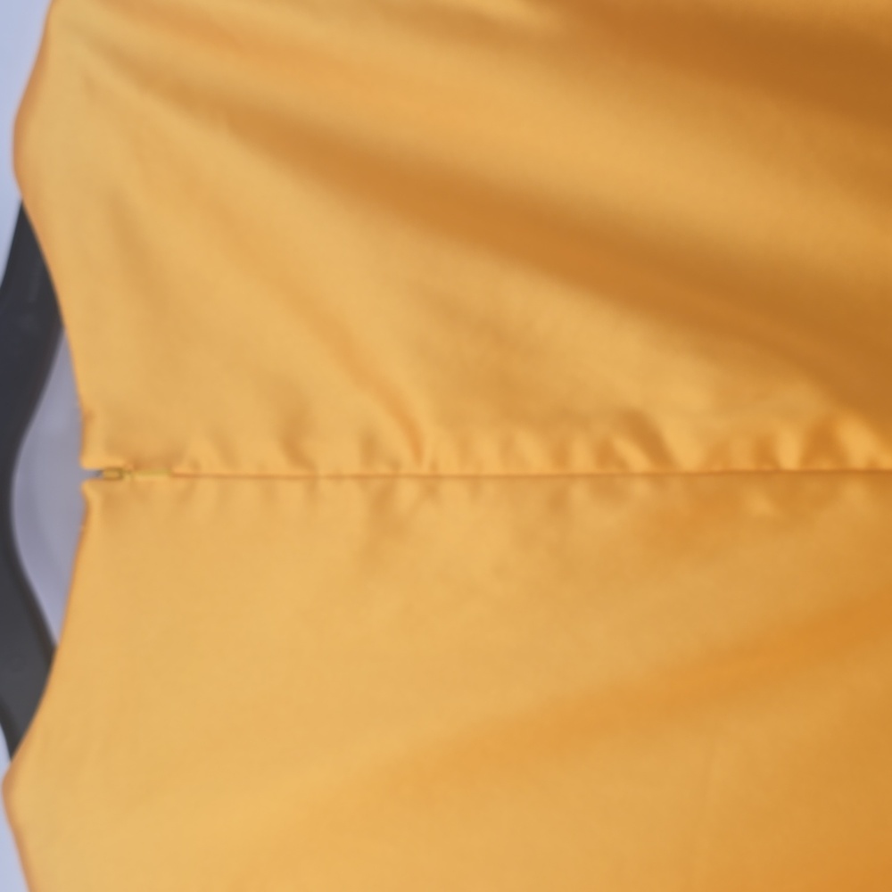 Mac Duggal Elegant Yellow Long Sleeve Dress - Picture 9 of 10